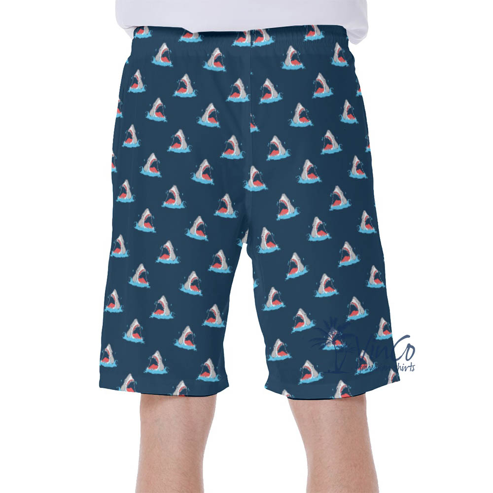 Funny Shark Summer Swim Shorts For Men