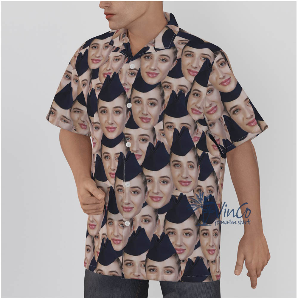 Veteran Faces Custom Hawaiian Shirt For Men