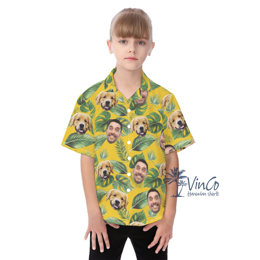 Custom 2 Faces Aloha Shirt For Kids - variant image 1