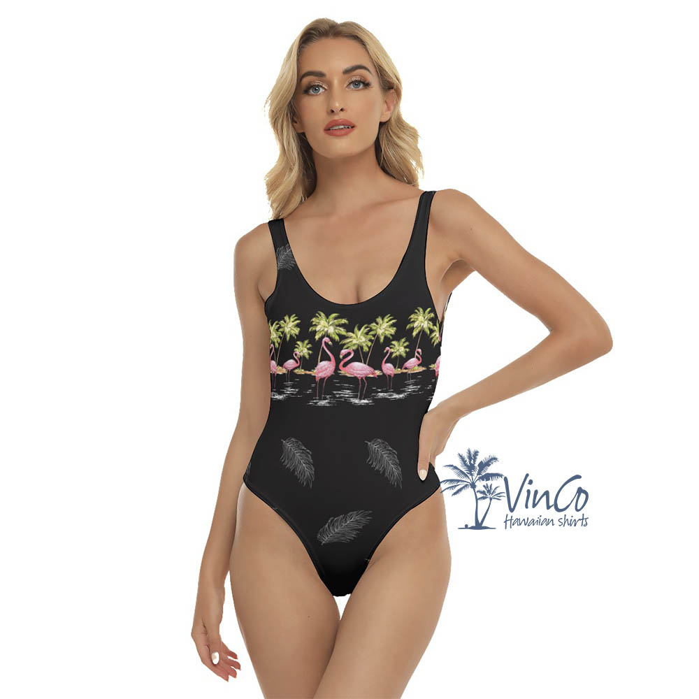 Flamingo Hawaiian One Piece Swimsuits For Women - variant image 1