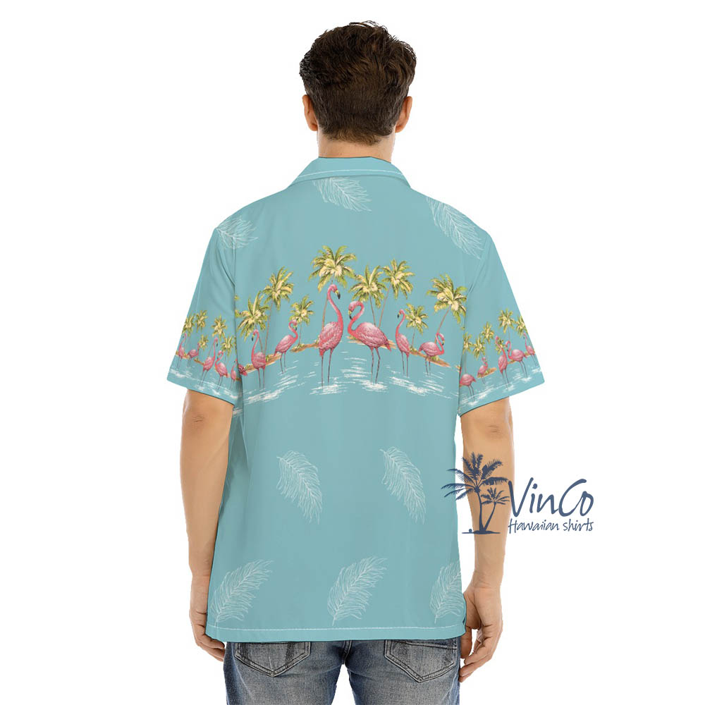Men's Flamingo Beach Hawaiian Shirt