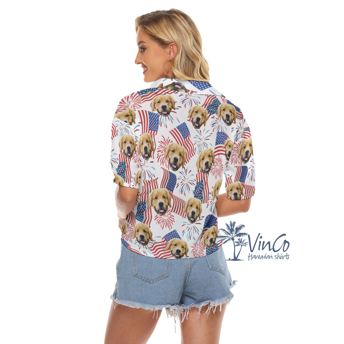Patriotic Day Custom Face Women's Crop Top