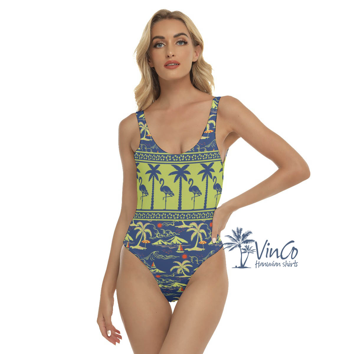 Flamingo Tropical Swimsuit For Women - variant image 1