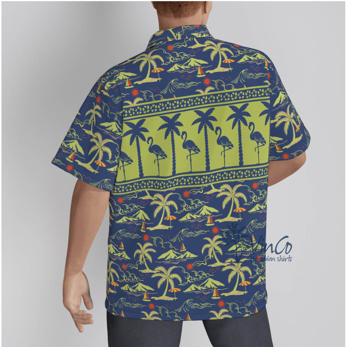 Men's Flamingo Tropical Shirt