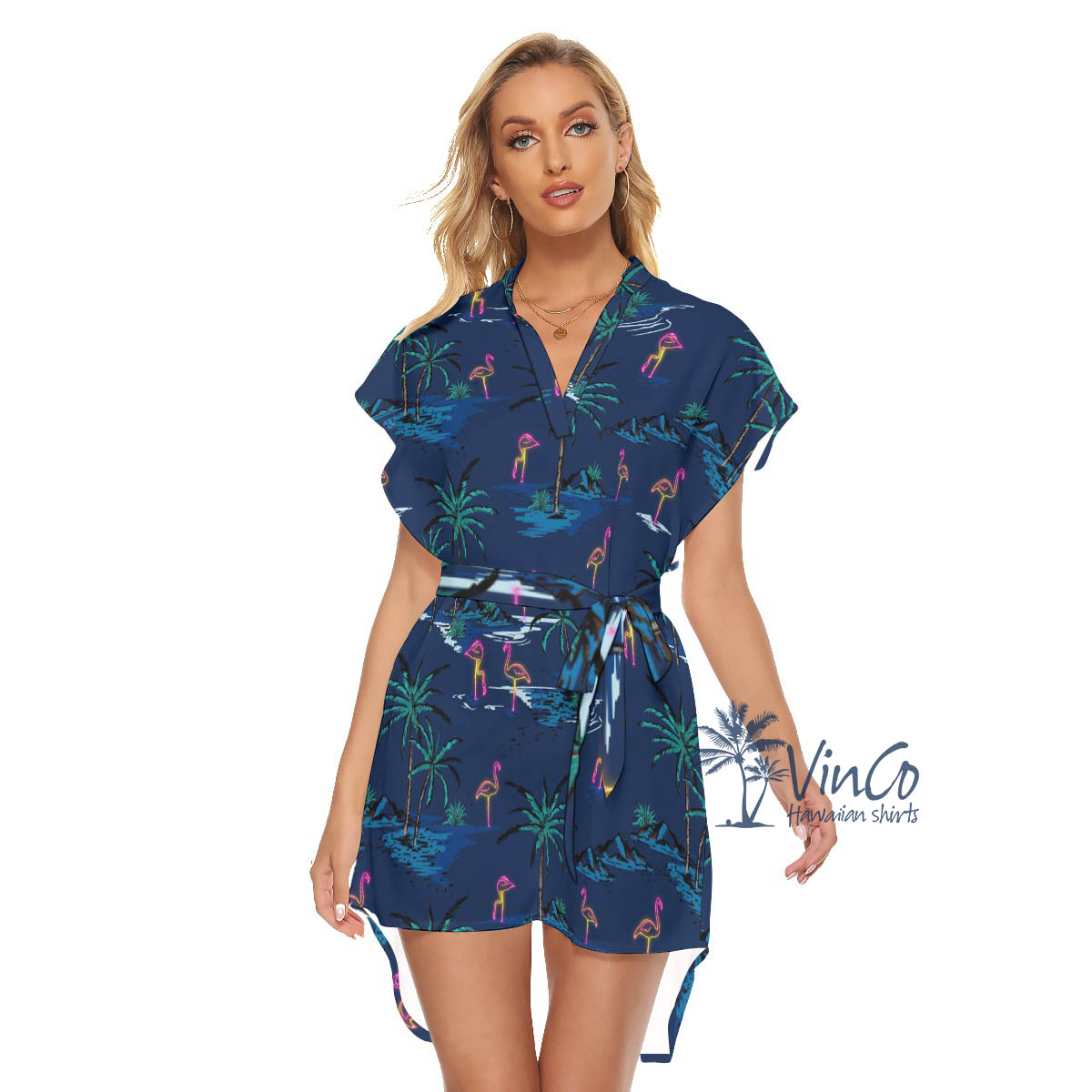 Best Flamingo Aloha Dress For Women - variant image 1