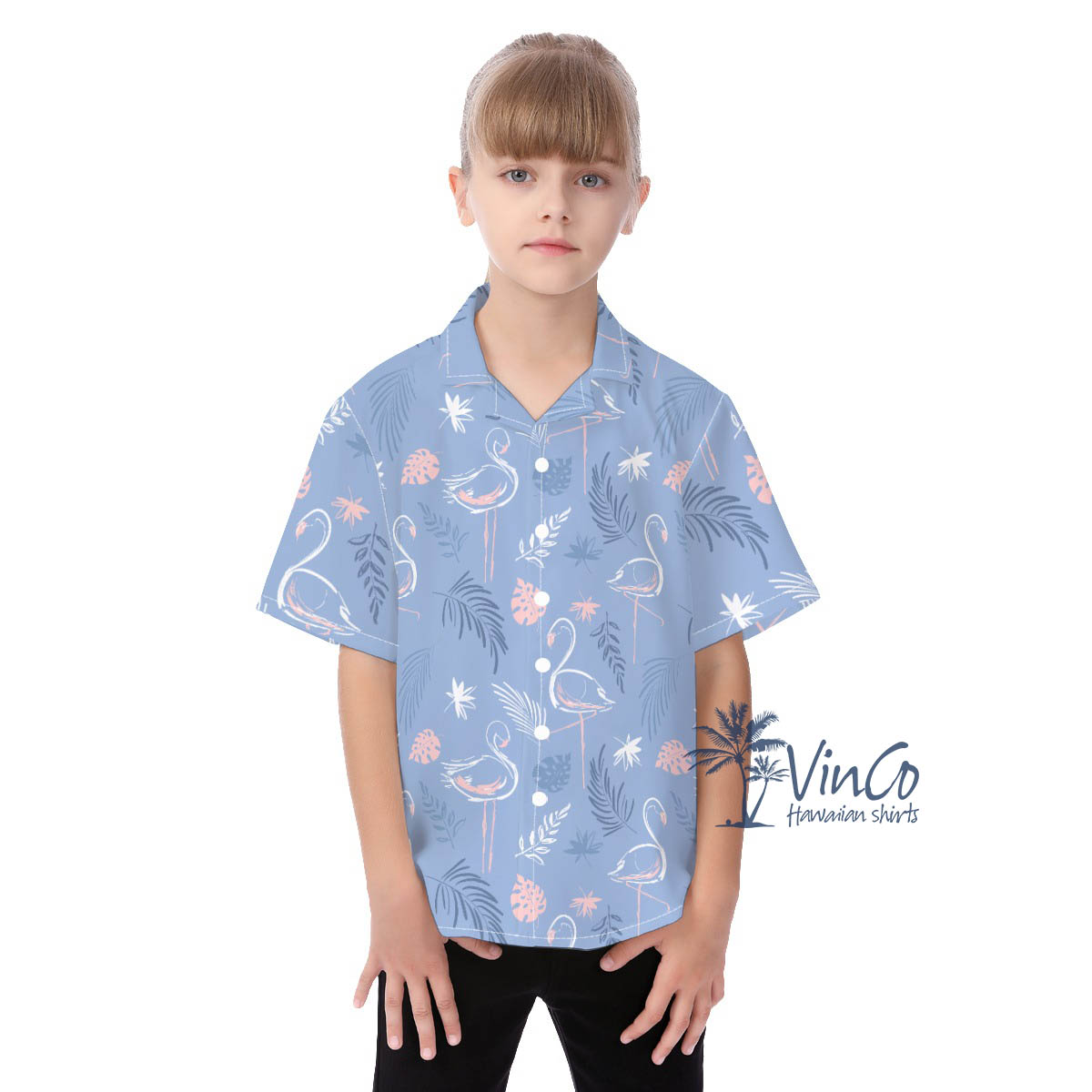 Kid's Flamingo Hawaiian Shirts - variant image 1