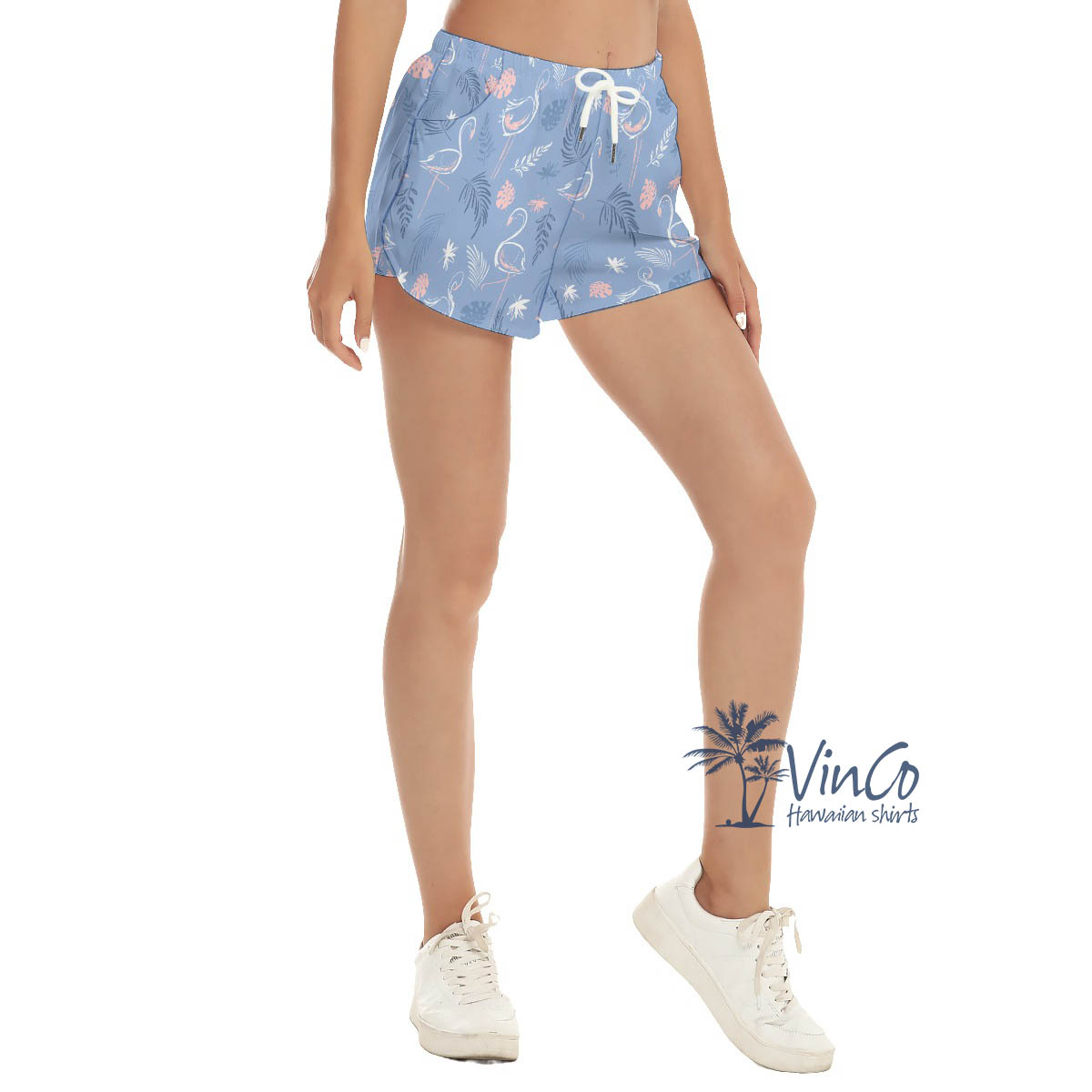 Flamingo Hawaiian Beach Shorts For Women - variant image 1