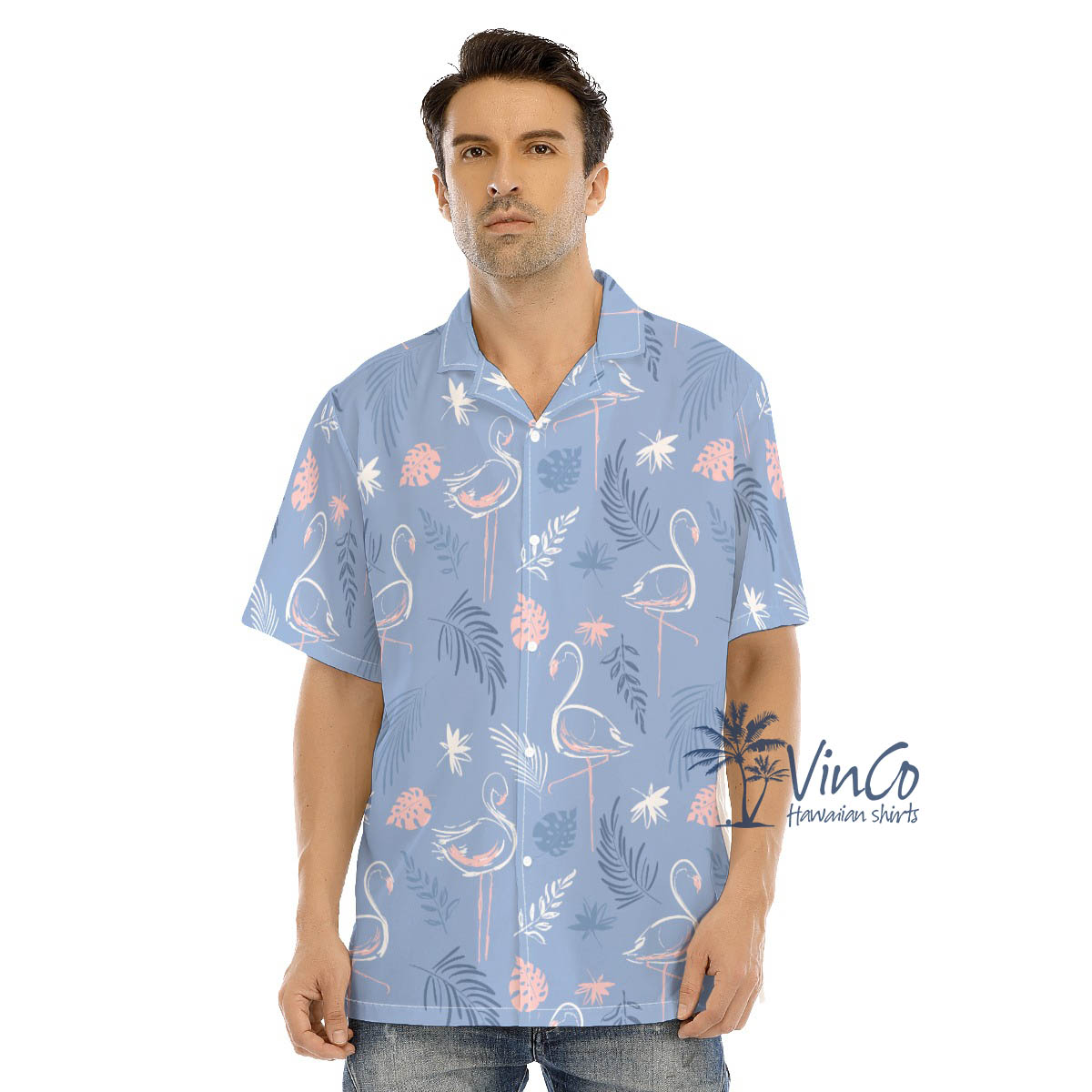 Flamingo Aloha Shirt For Men - variant image 1