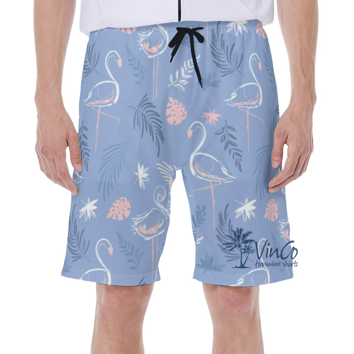 Custom Face Hawaiian Swim Trunks For Men - variant image 1