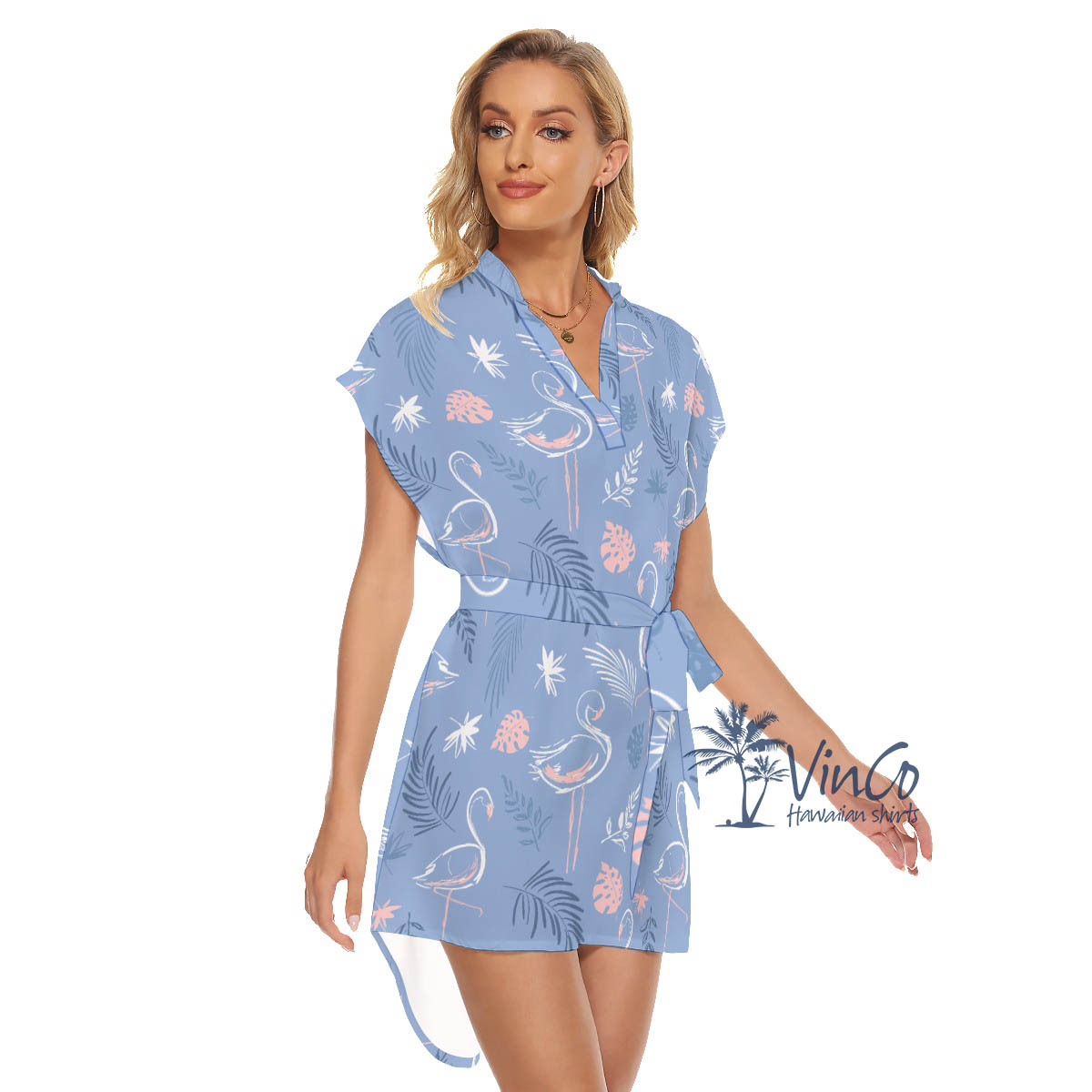 Flamingo Aloha Summer Dress For Women
