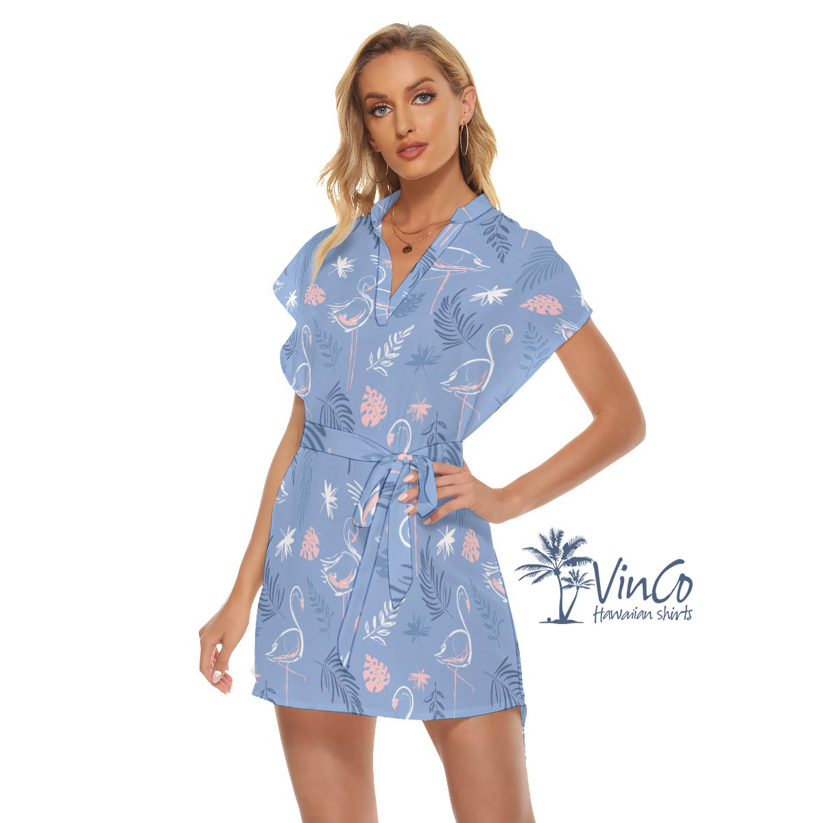 Flamingo Aloha Summer Dress For Women