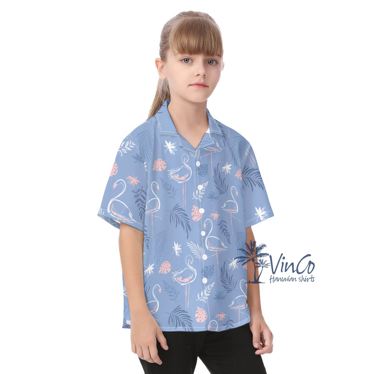 Kid's Flamingo Hawaiian Shirts