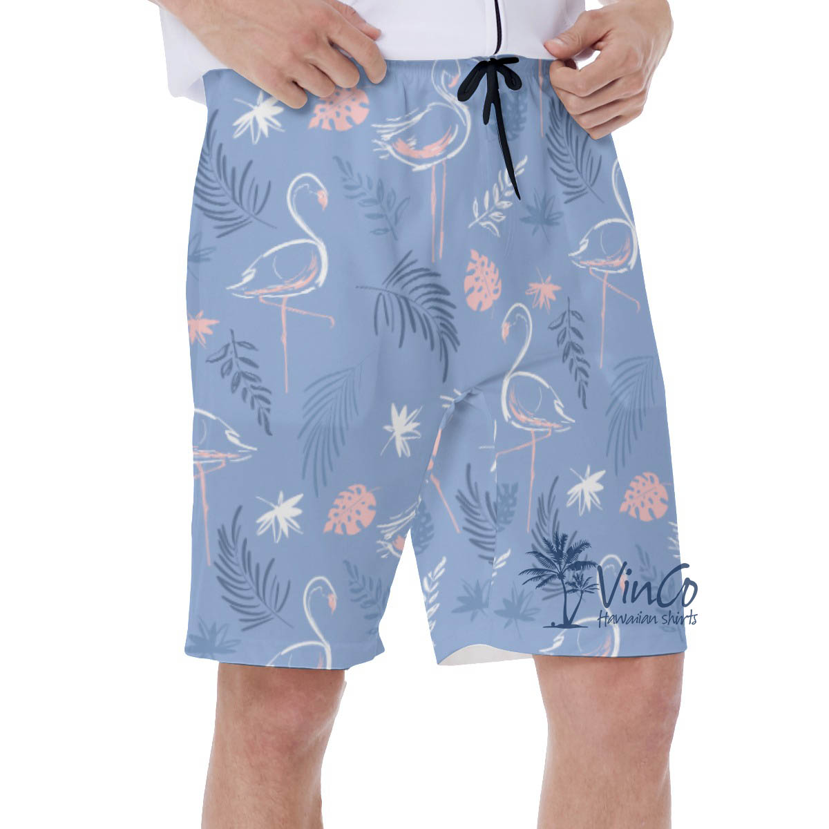 Custom Face Hawaiian Swim Trunks For Men