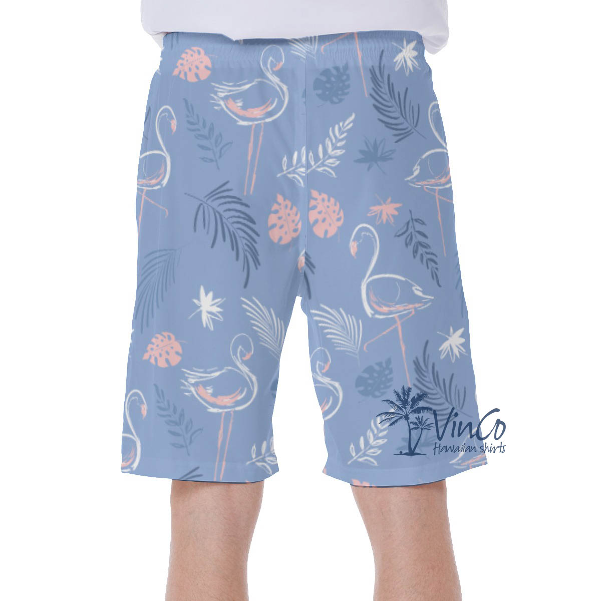 Custom Face Hawaiian Swim Trunks For Men