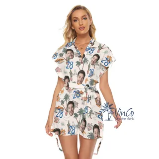 Funny Birthday Tropical Hawaiian Dresses With Custom Face And Age