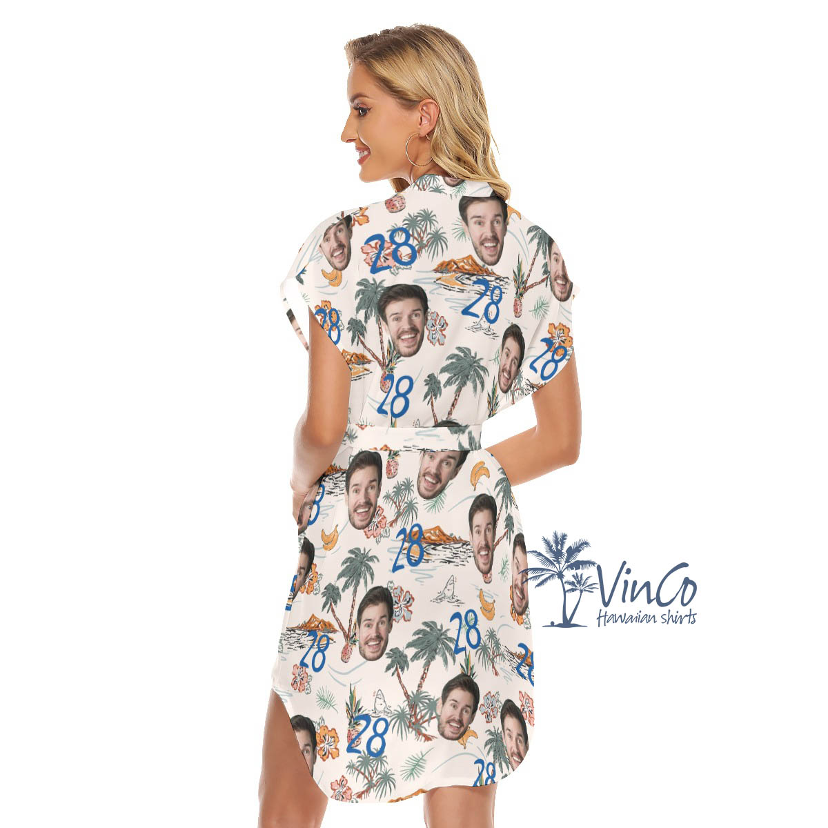Funny Birthday Tropical Hawaiian Dresses With Custom Face And Age