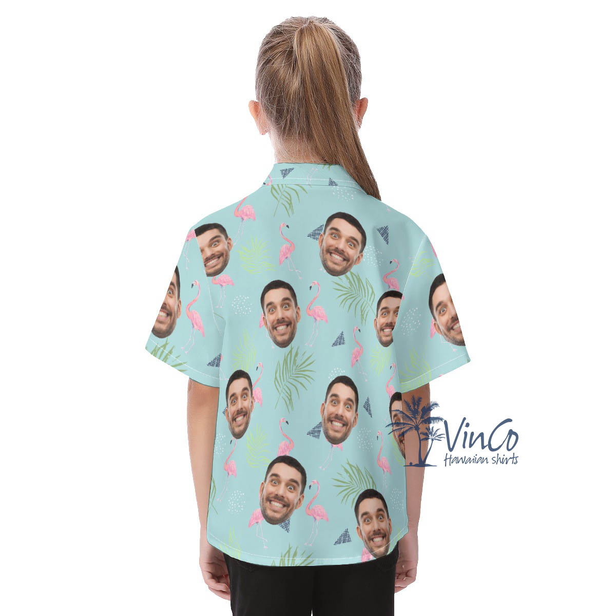 Personalized Aloha Shirts With Face For Kids