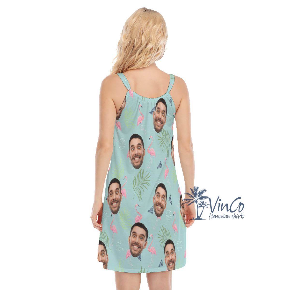 Personalized Flamingo Tropical Summer Dress For Women