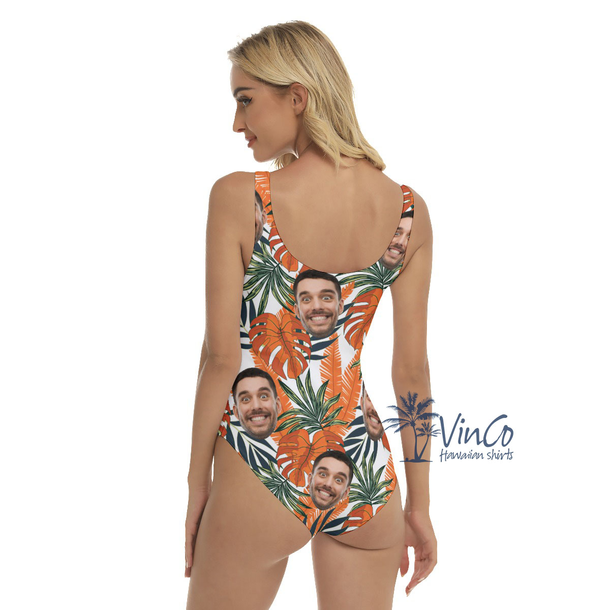 Women's Tropical Dress With Custom Face