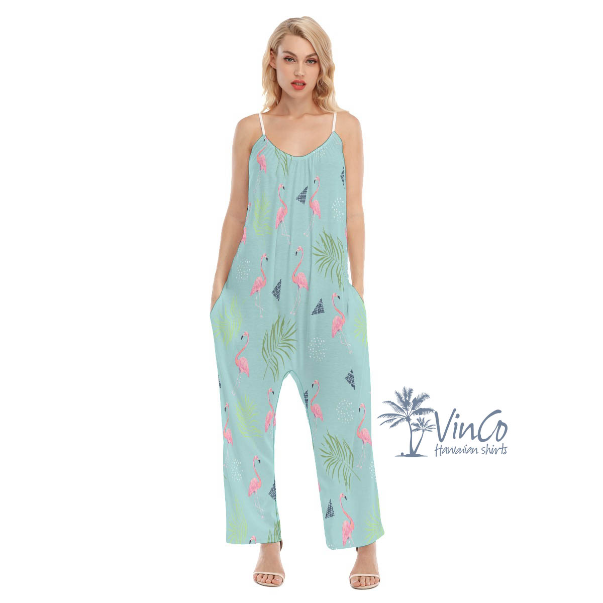 Women's Flamingo Hawaiian Jumpsuits - variant image 1