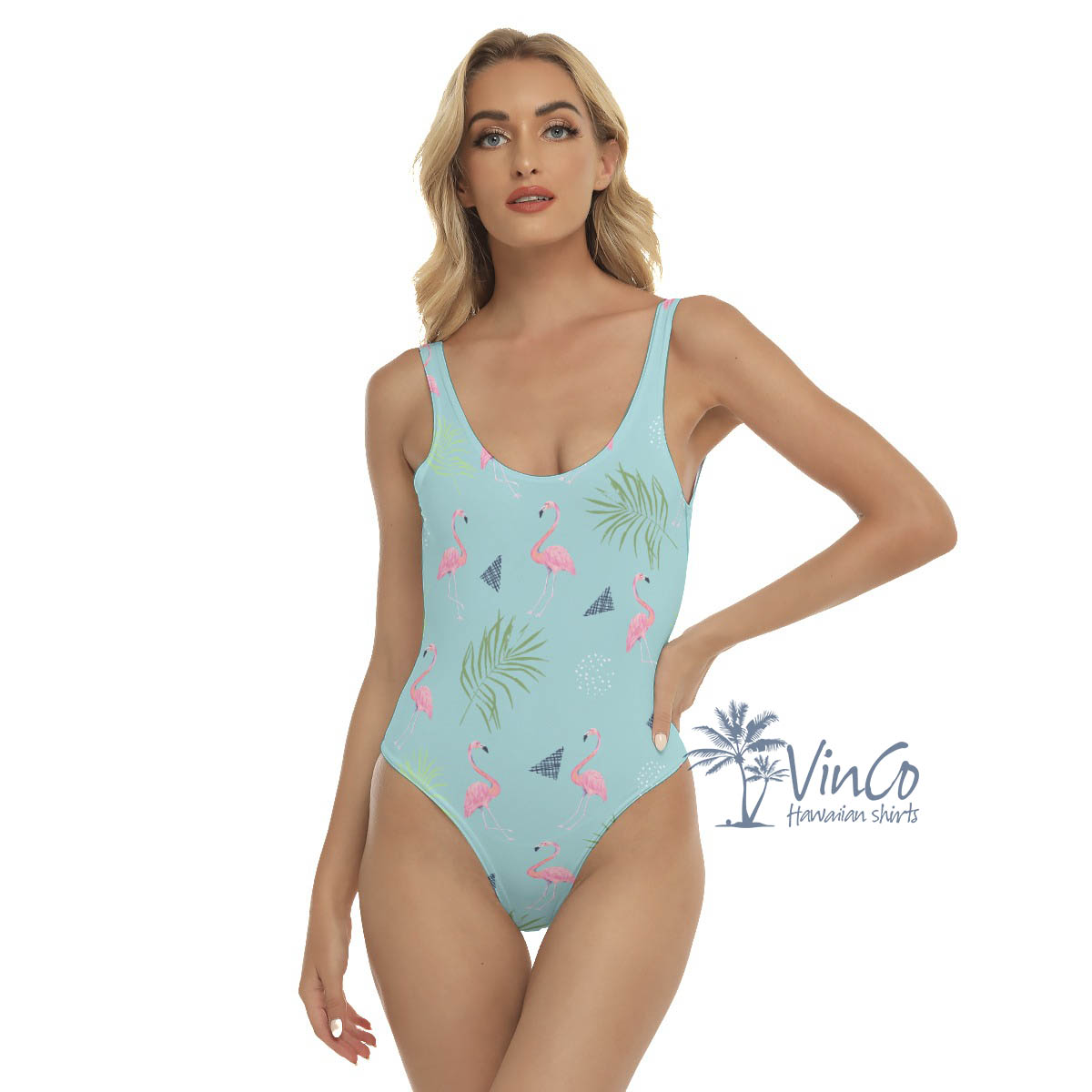 Women's Flamingo Aloha One Piece Swimsuits For Beach Party - variant image 1