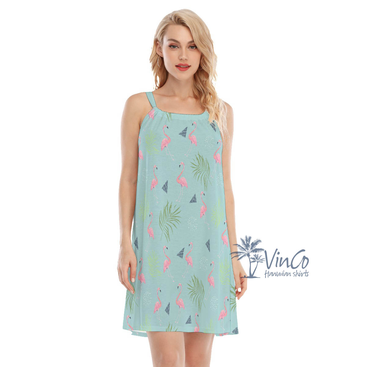 Pink Flamingo Aloha Dress For Women - variant image 1