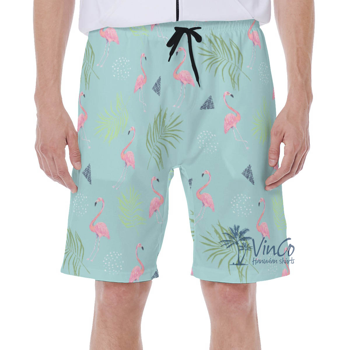 Blue Flamingo Aloha Swim Wear Shorts For Men - variant image 1