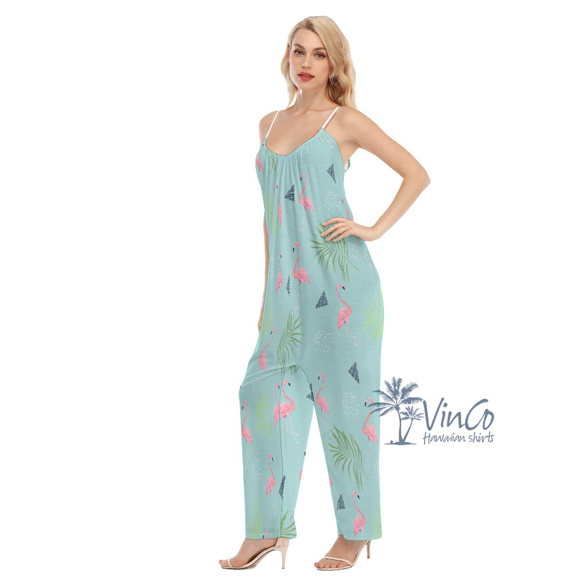 Women's Flamingo Hawaiian Jumpsuits
