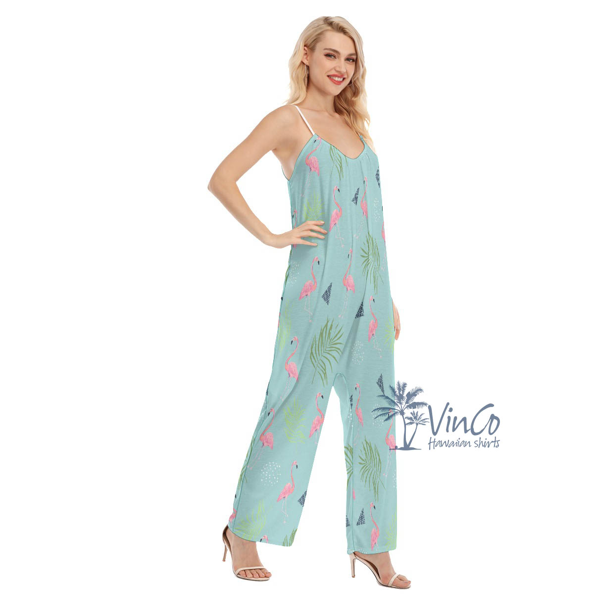 Women's Flamingo Hawaiian Jumpsuits