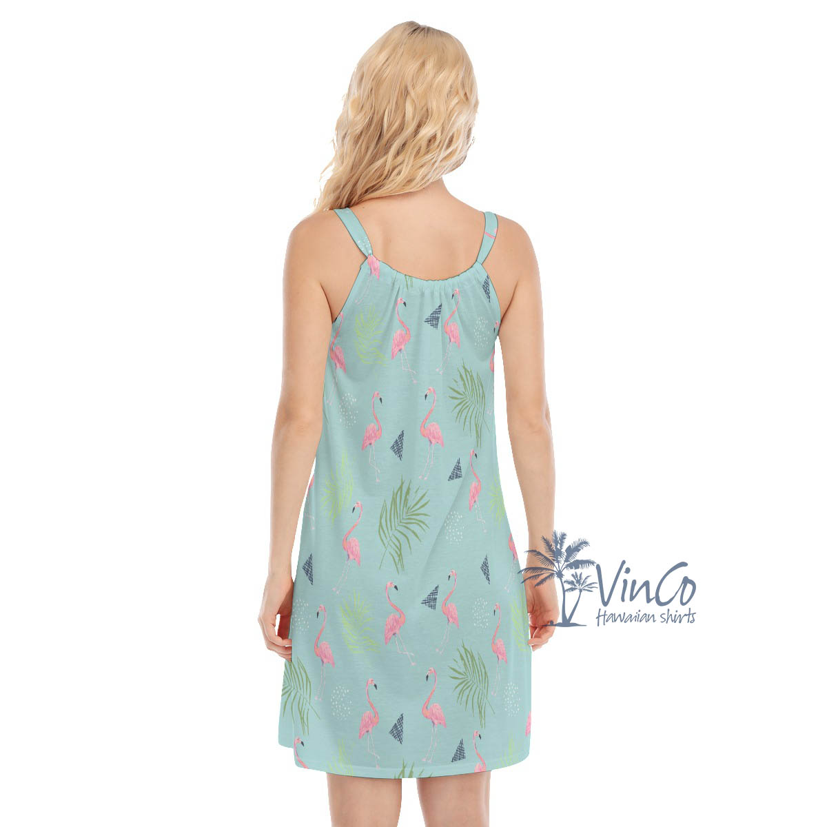 Pink Flamingo Aloha Dress For Women