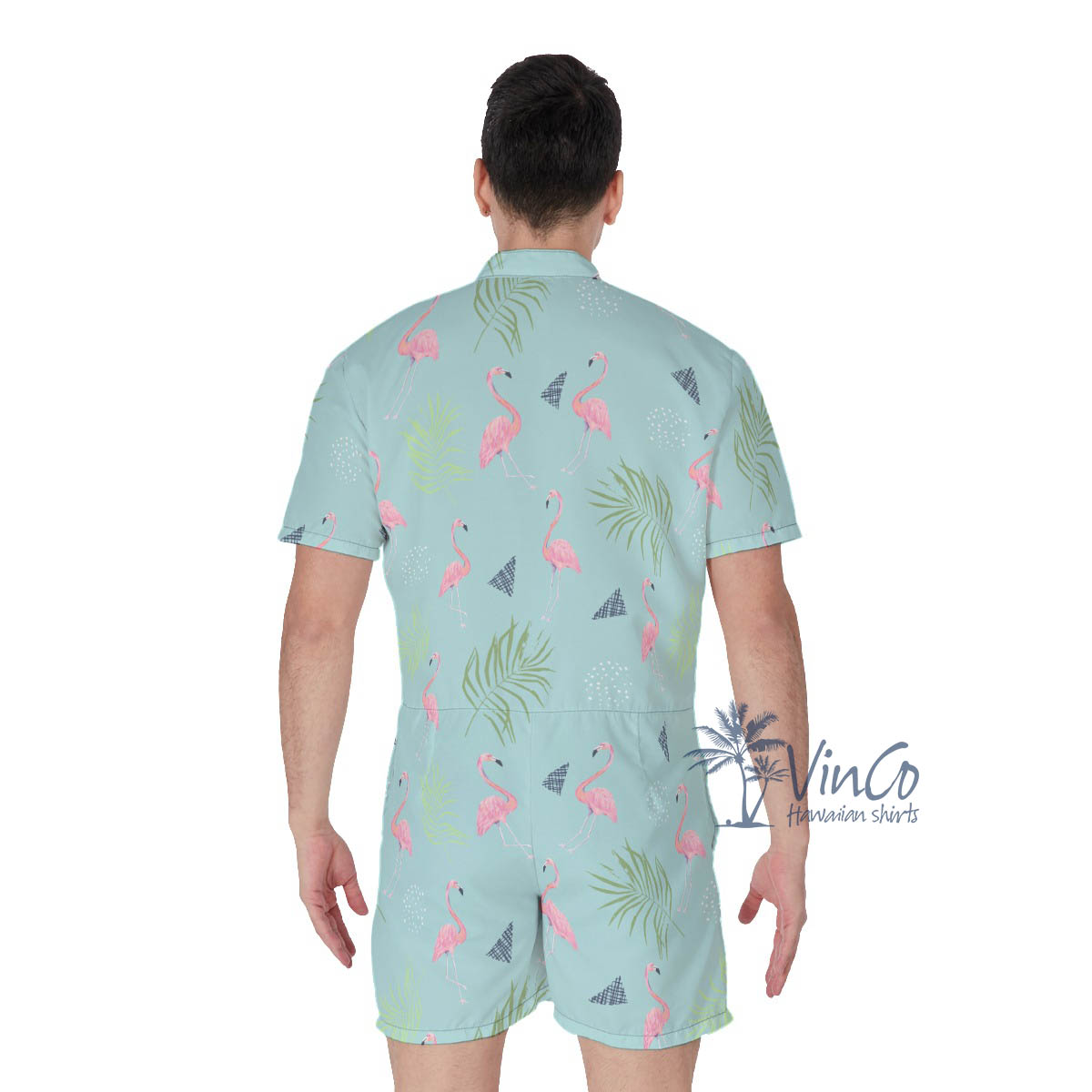Men's Flamingo Tropical Rompers