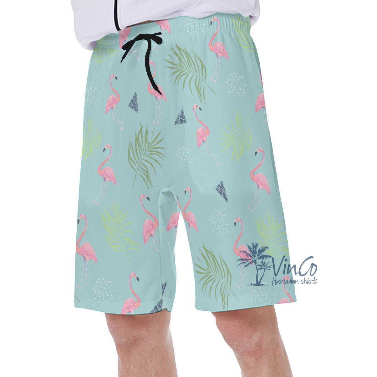 Blue Flamingo Aloha Swim Wear Shorts For Men