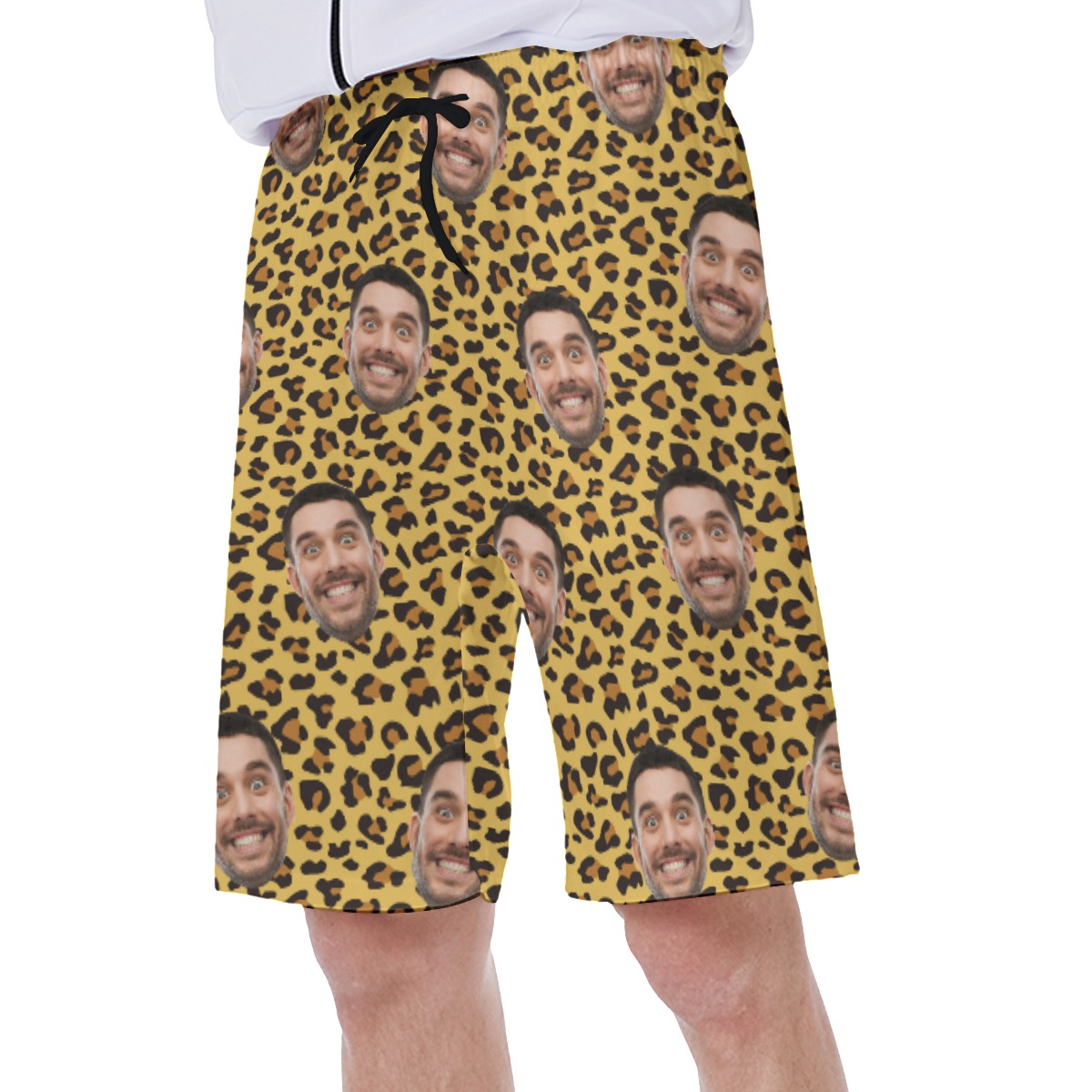 Leopard Custom Face Hawaiian Shorts For Men