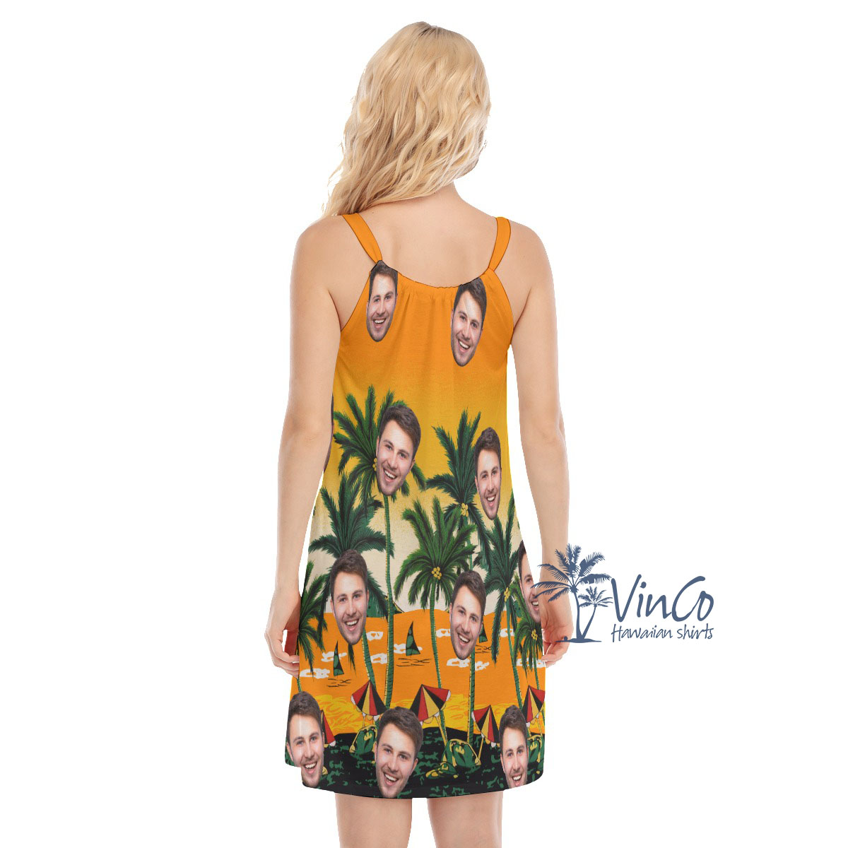 Legend Pacific Yellow Custom Women's Hawaiian Dress With Photo