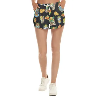 Funny Skeleton Vacation Women's Hawaiian Summer Beach Shorts