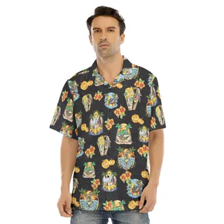 Funny Skeleton Vacation Hawaiian Shirt