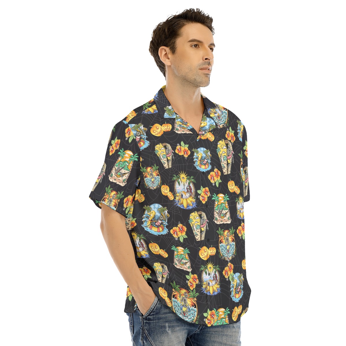 Funny Skeleton Vacation Hawaiian Shirt