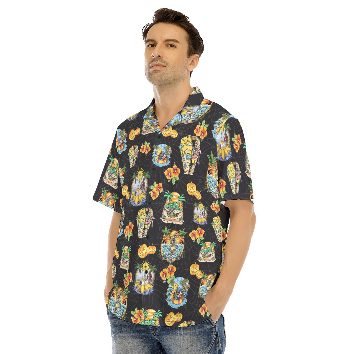 Funny Skeleton Vacation Hawaiian Shirt
