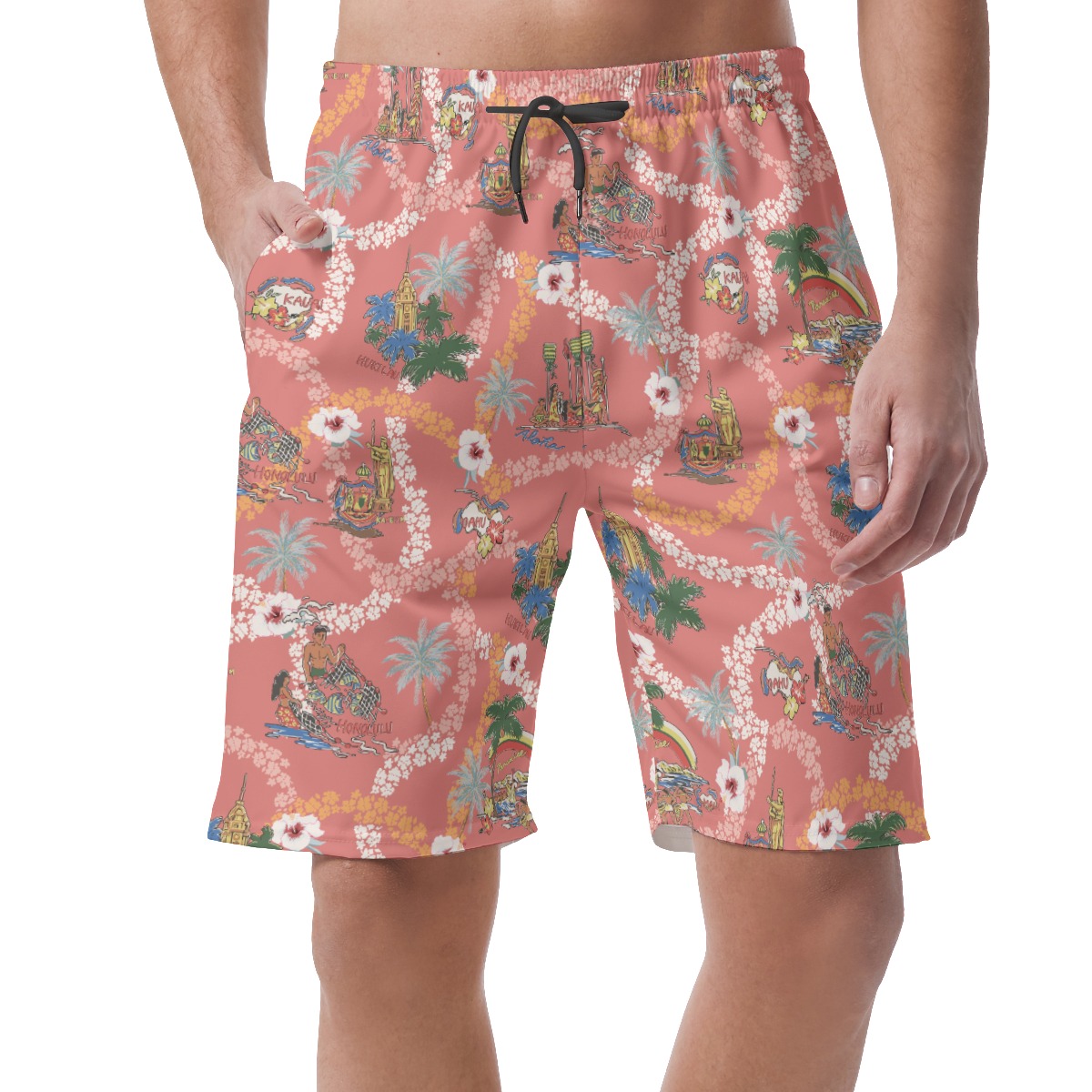 Hawaii Landscape Summer Beach Shorts For Men - variant image 1