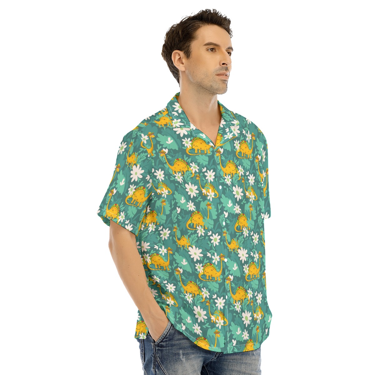 Funny Tacosaurus Hawaiian Shirt