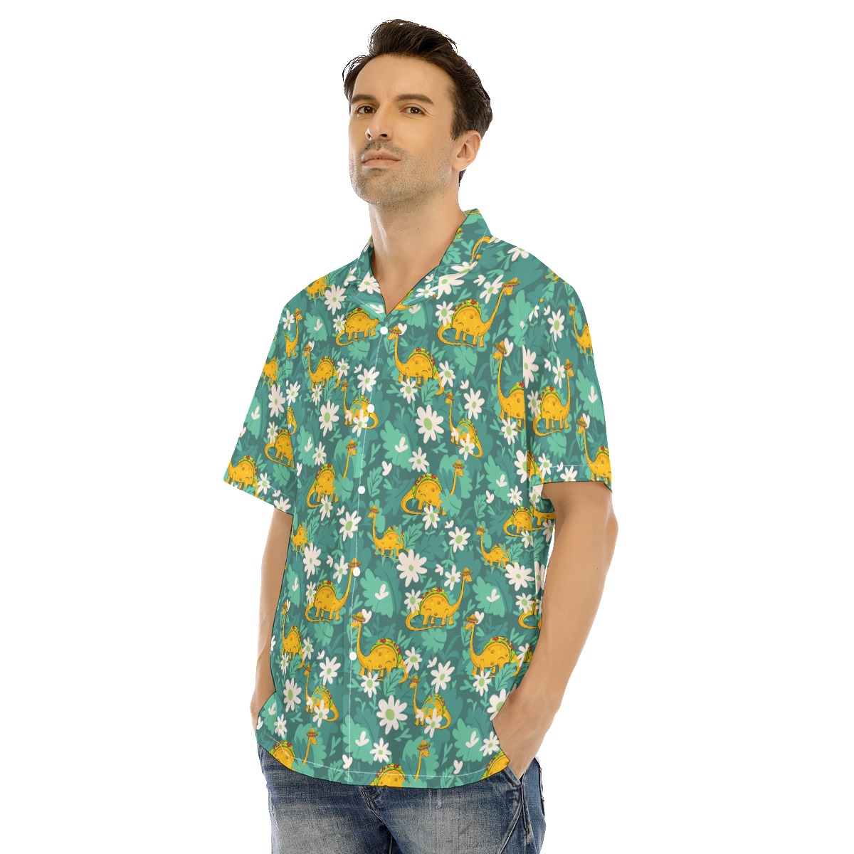Funny Tacosaurus Hawaiian Shirt