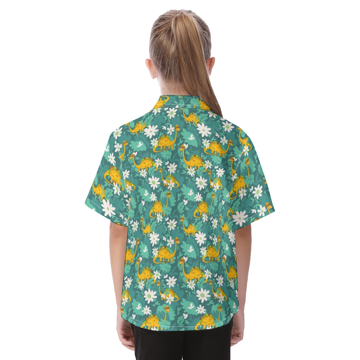 Cute Tacosaurus Aloha Shirt For Kids