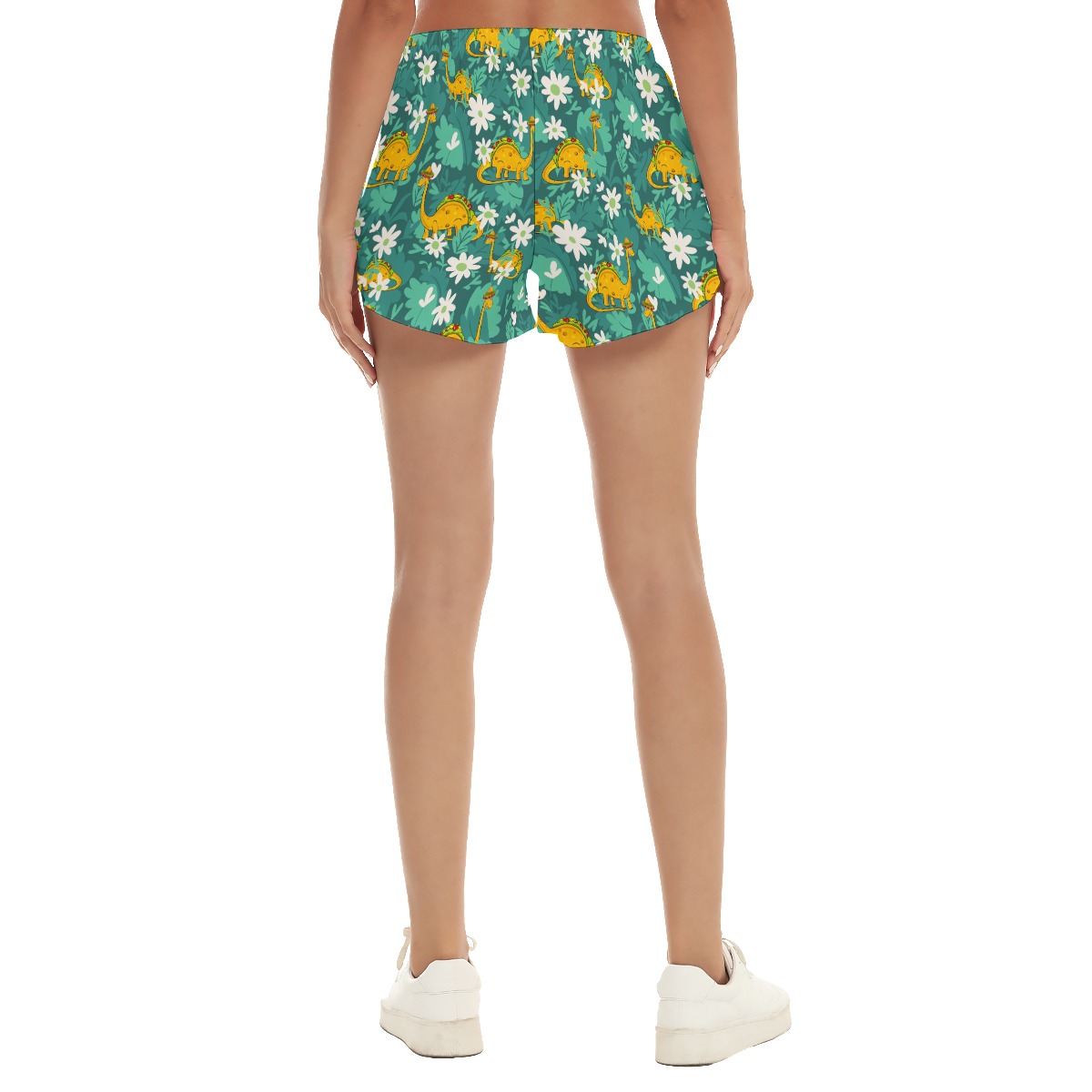 Dinosaur Taco Summer Beach Shorts For Women