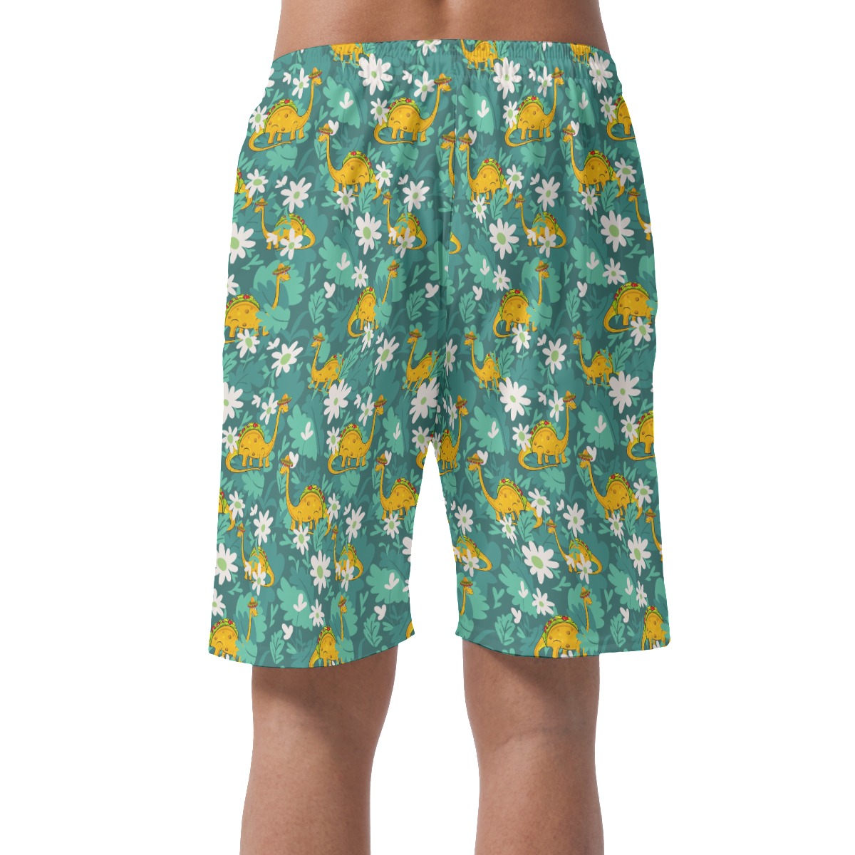 Tacosaurus Hawaiian Beach Shorts For Men