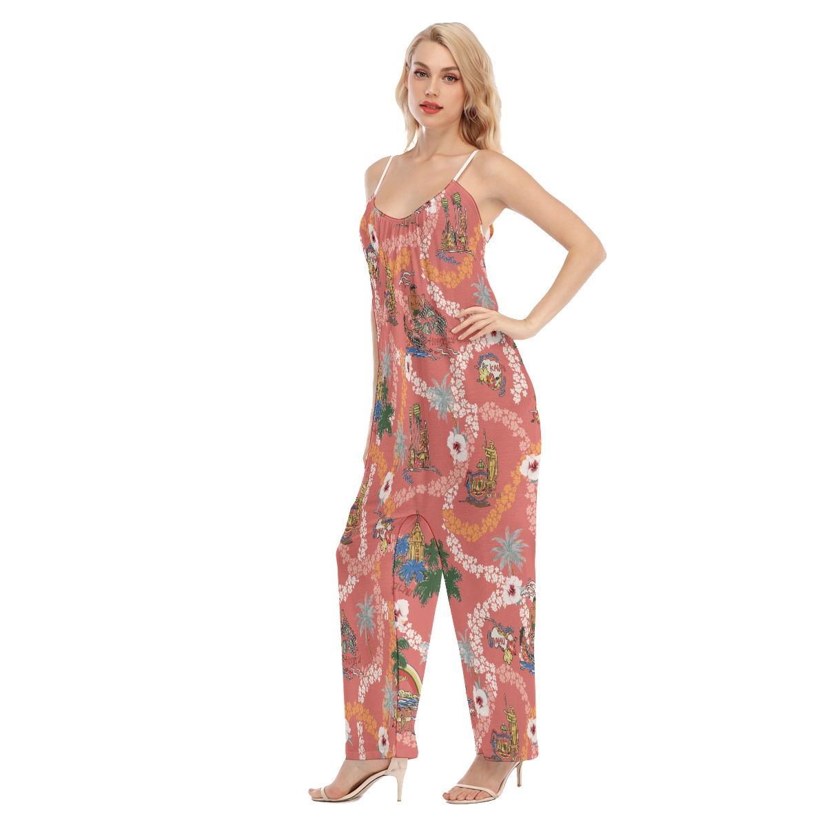 Hawaii Landscape Vintage Jumpsuit For Women