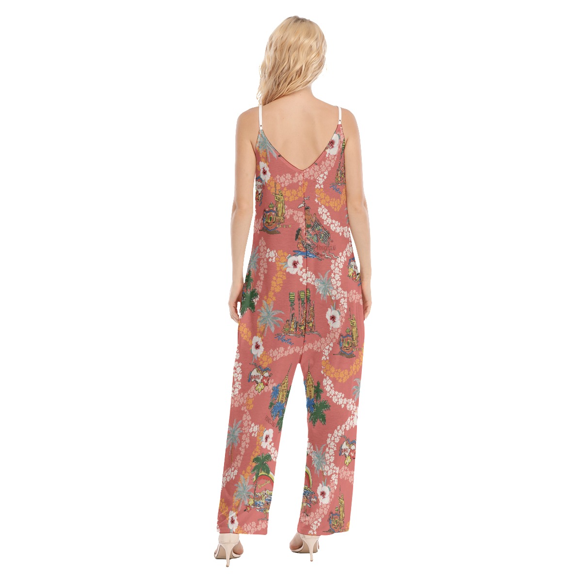Hawaii Landscape Vintage Jumpsuit For Women