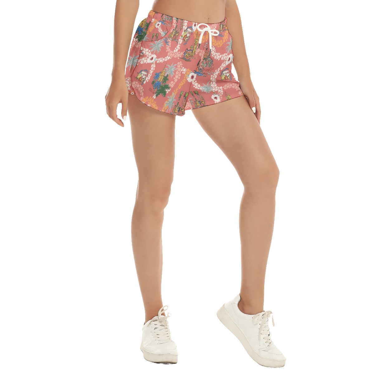 Hawaii Landscape Vintage Summer Beach Shorts For Women