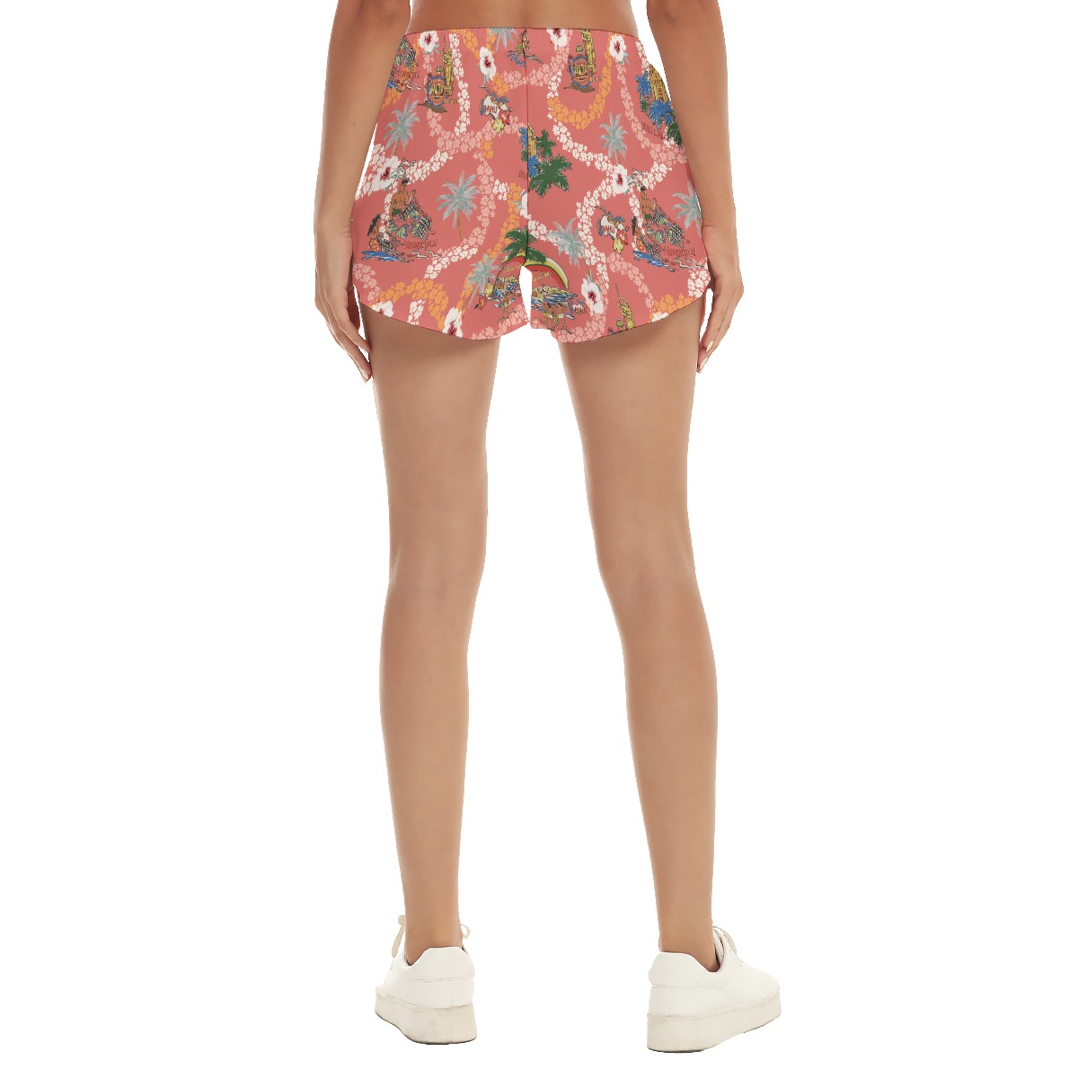 Hawaii Landscape Vintage Summer Beach Shorts For Women