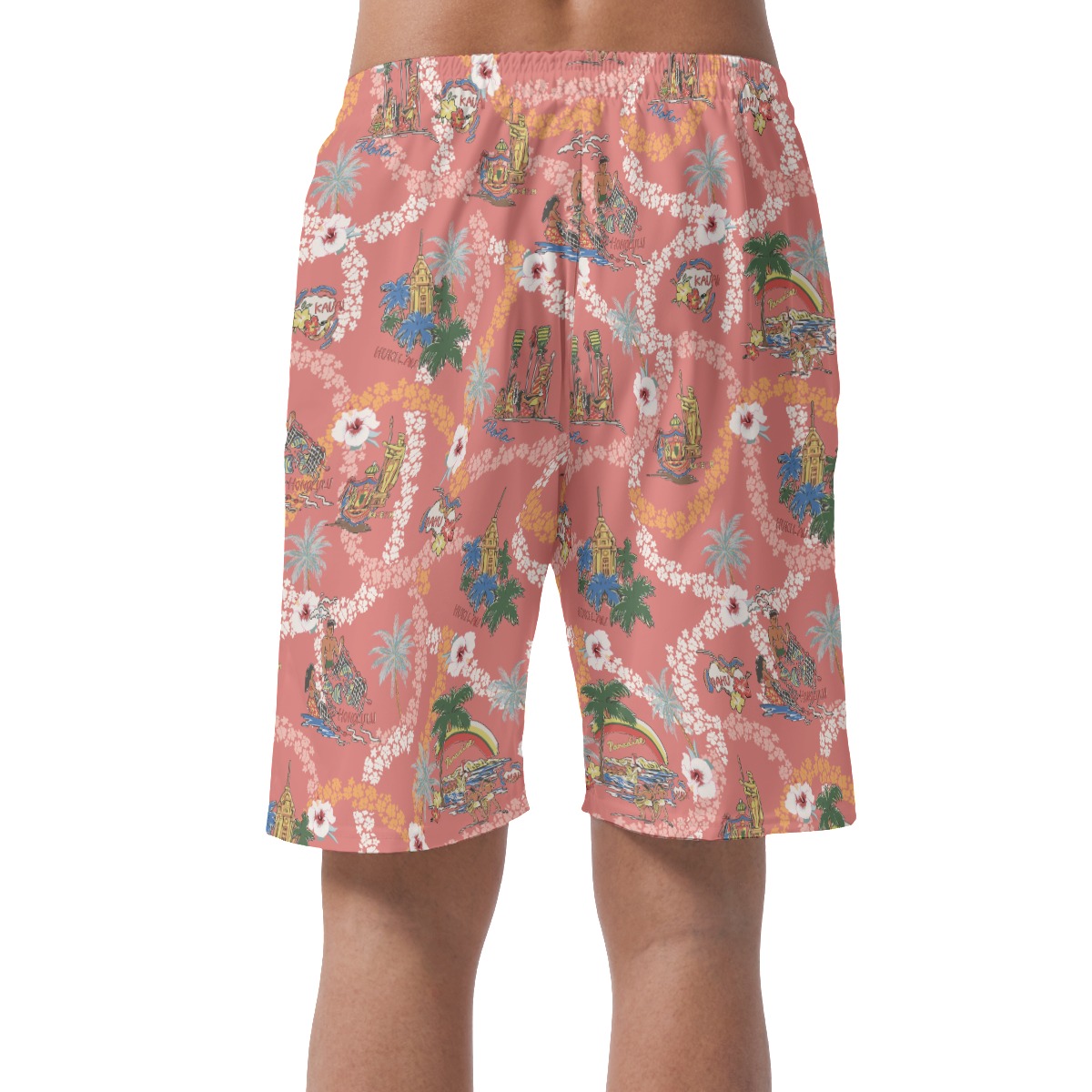 Hawaii Landscape Summer Beach Shorts For Men