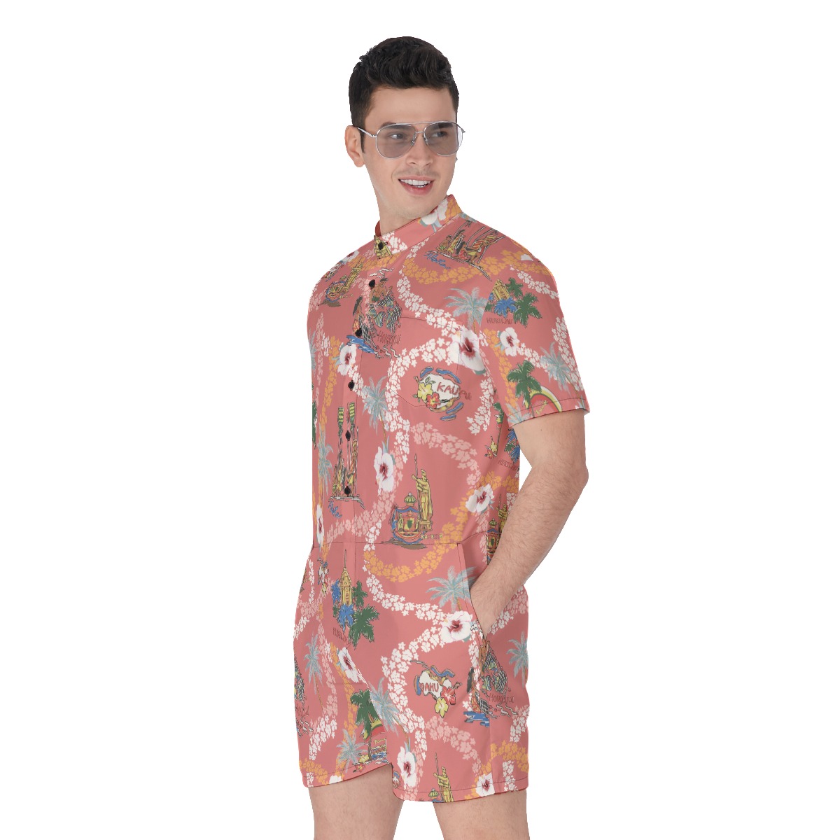 Hawaii Landscape Men's Romper